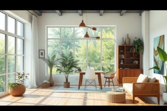 Rénovation écologique d'un studio moderne