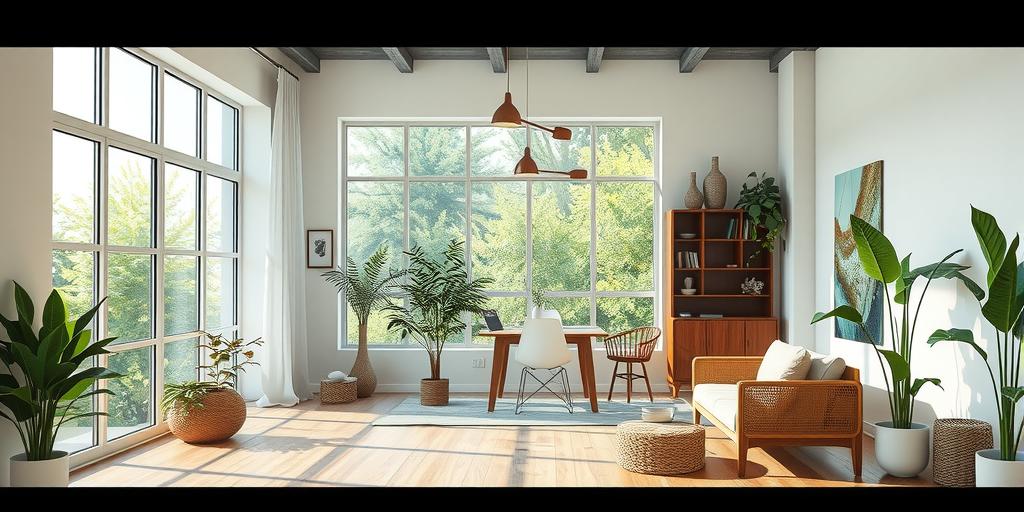 Rénovation écologique d'un studio moderne