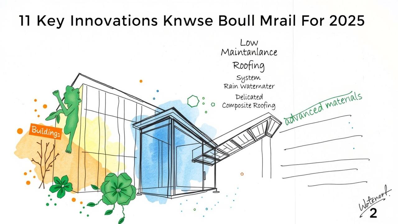 11 innovations clés dans les matériaux de construction à faible entretien pour 2025