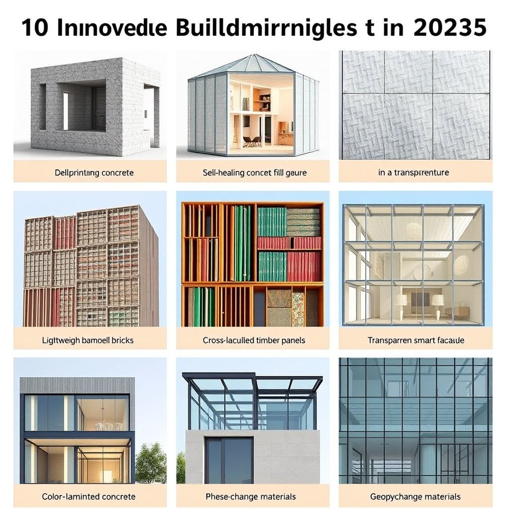 10 matériaux de construction innovants qui transforment l'industrie en 2025