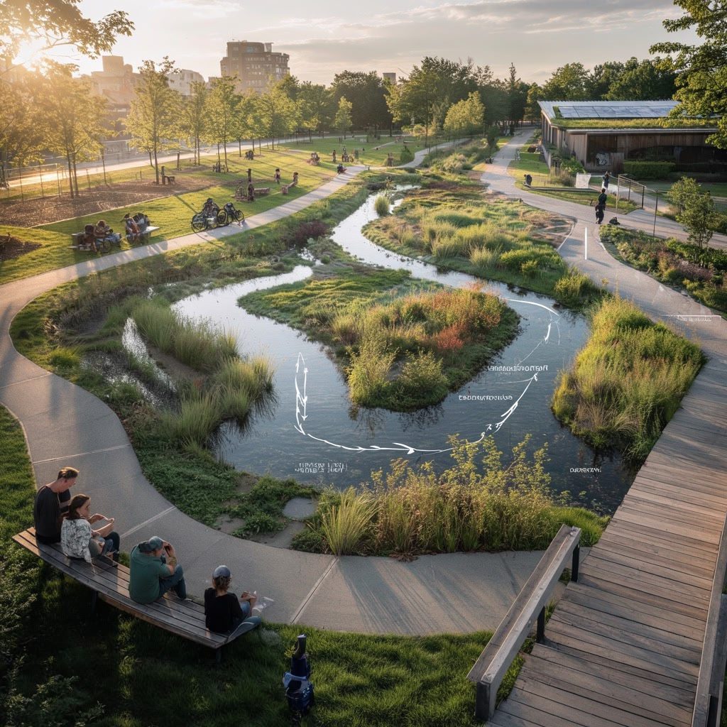 Design adaptatif face au changement climatique : repenser l’aménagement paysager urbain résilient