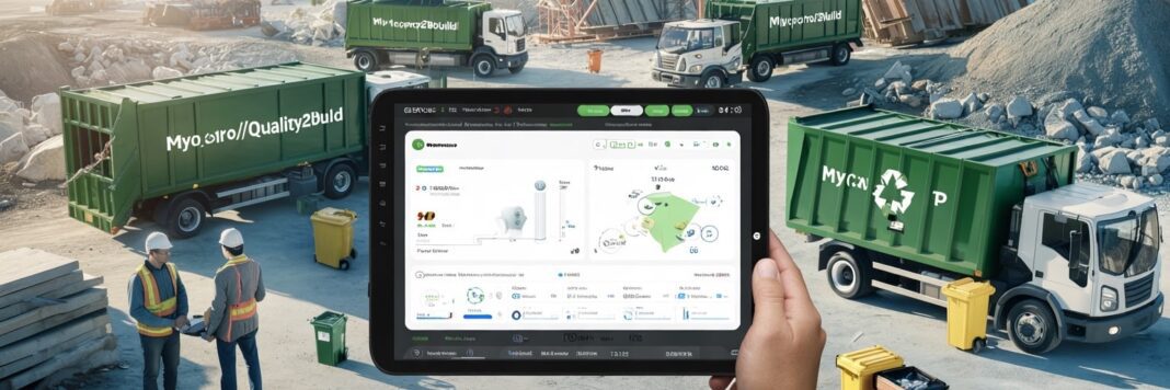 Gestion collaborative des déchets sur chantier : plateformes numériques émergentes