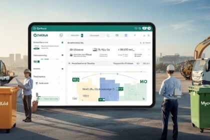 Gestion collaborative des déchets sur chantier : plateformes numériques émergentes