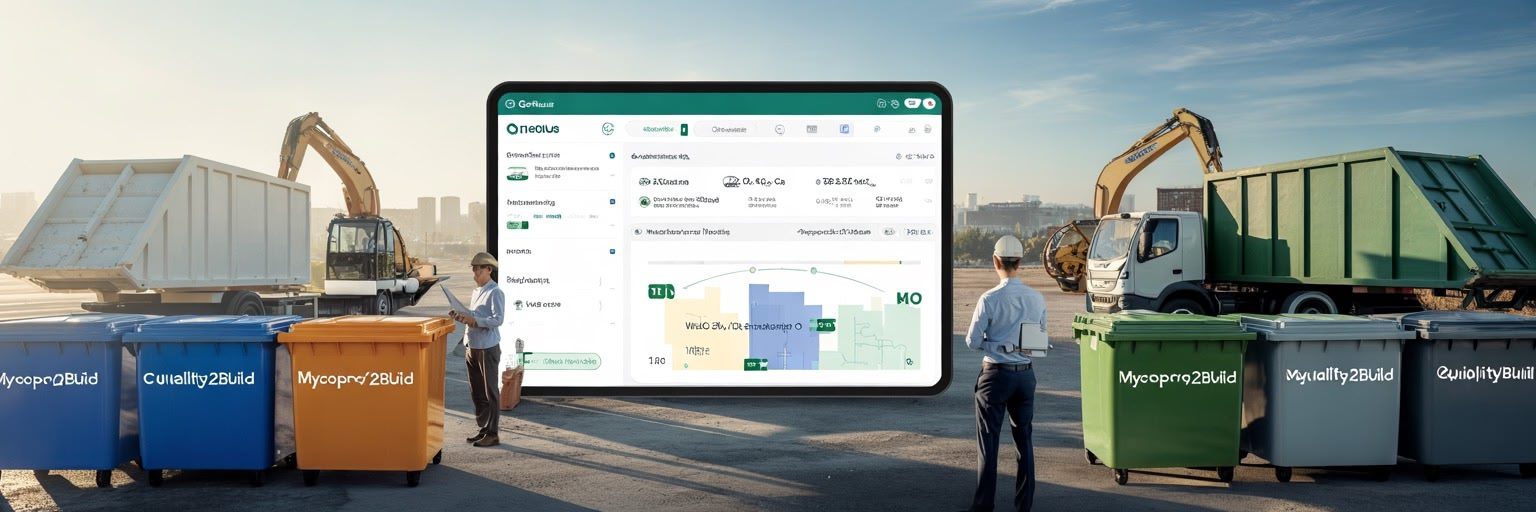 Gestion collaborative des déchets sur chantier : plateformes numériques émergentes