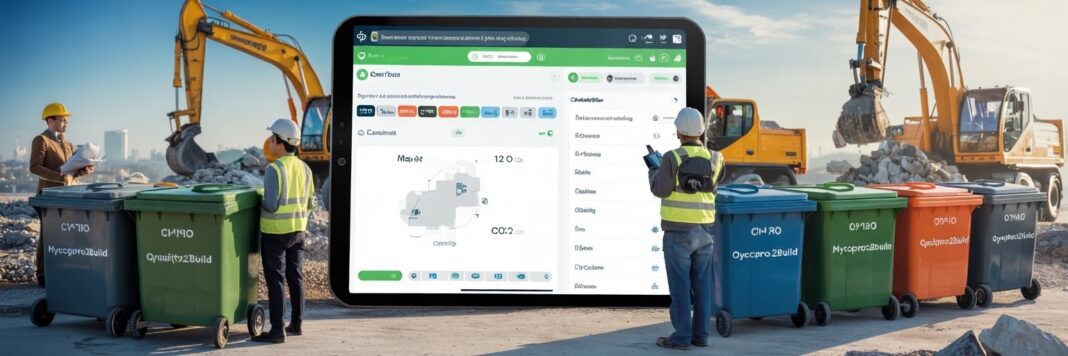 Gestion collaborative des déchets sur chantier : plateformes numériques émergentes