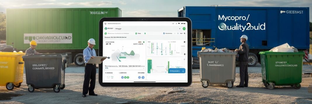 Gestion collaborative des déchets sur chantier : plateformes numériques émergentes