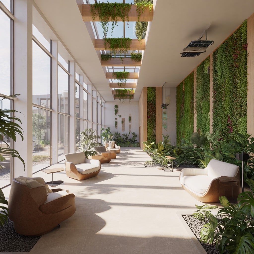 Favoriser le bien-être au travail grâce aux aménagements biophiliques dans les bureaux tertiaires Favoriser le bien-être au travail grâce aux aménagements biophiliques dans les bureaux tertiaires