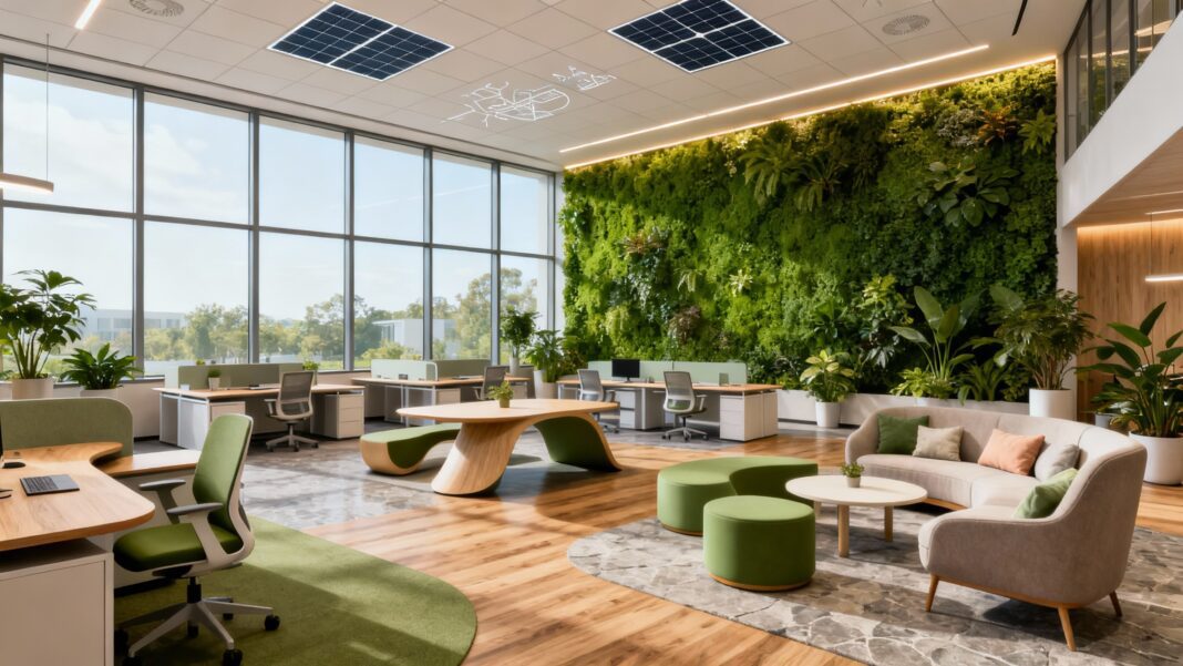 Favoriser le bien-être au travail grâce aux aménagements biophiliques dans les bureaux tertiaires Favoriser le bien-être au travail grâce aux aménagements biophiliques dans les bureaux tertiaires