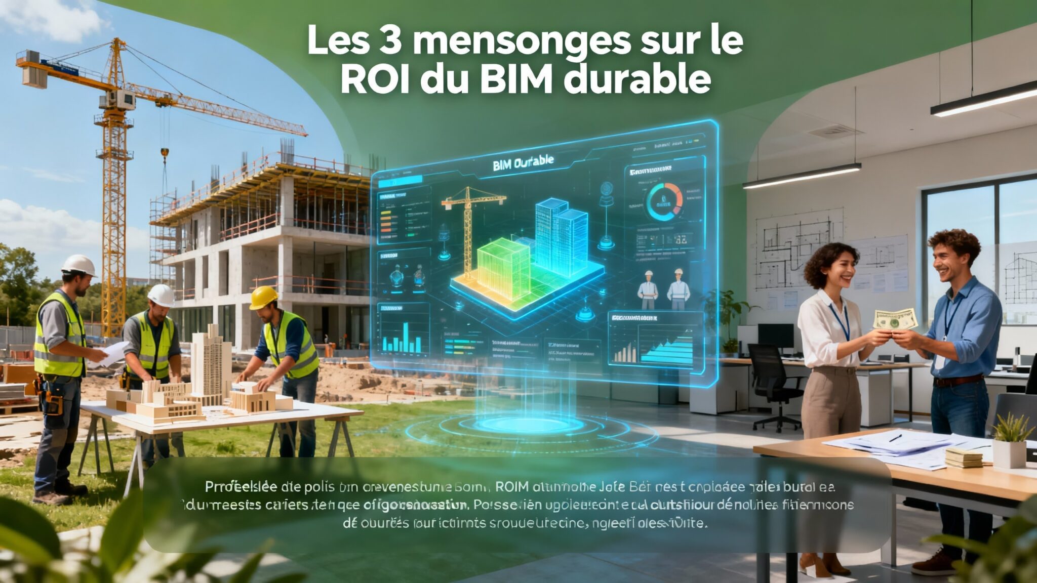Les 3 mensonges les plus répandus sur le ROI du BIM durable