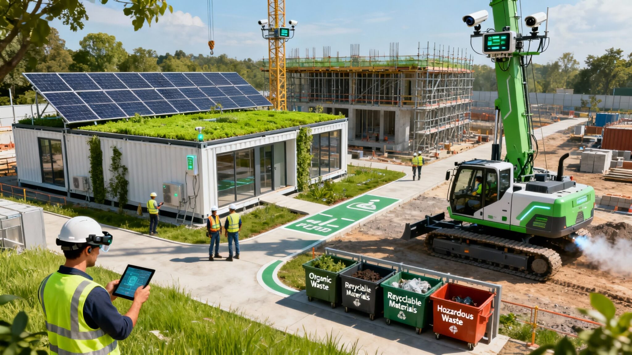 L'intégration de l'IA dans le suivi de chantier pour une construction plus verte