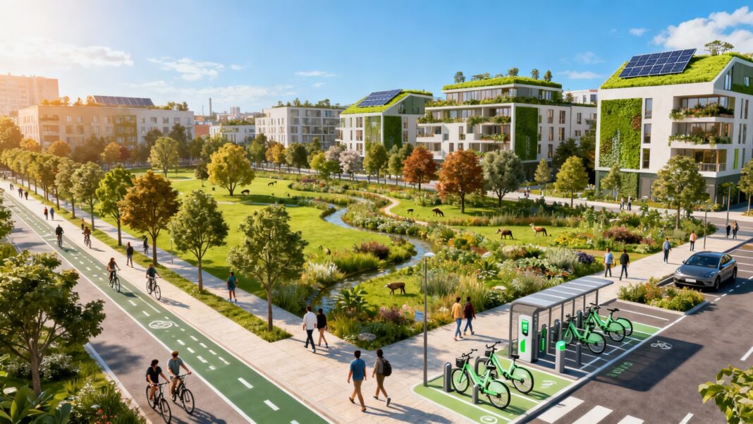 Mobilités douces et infrastructures vertes : repenser la ville durable