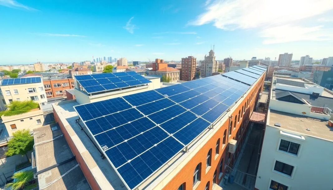 Le potentiel des toitures photovoltaïques partagées en zone urbaine