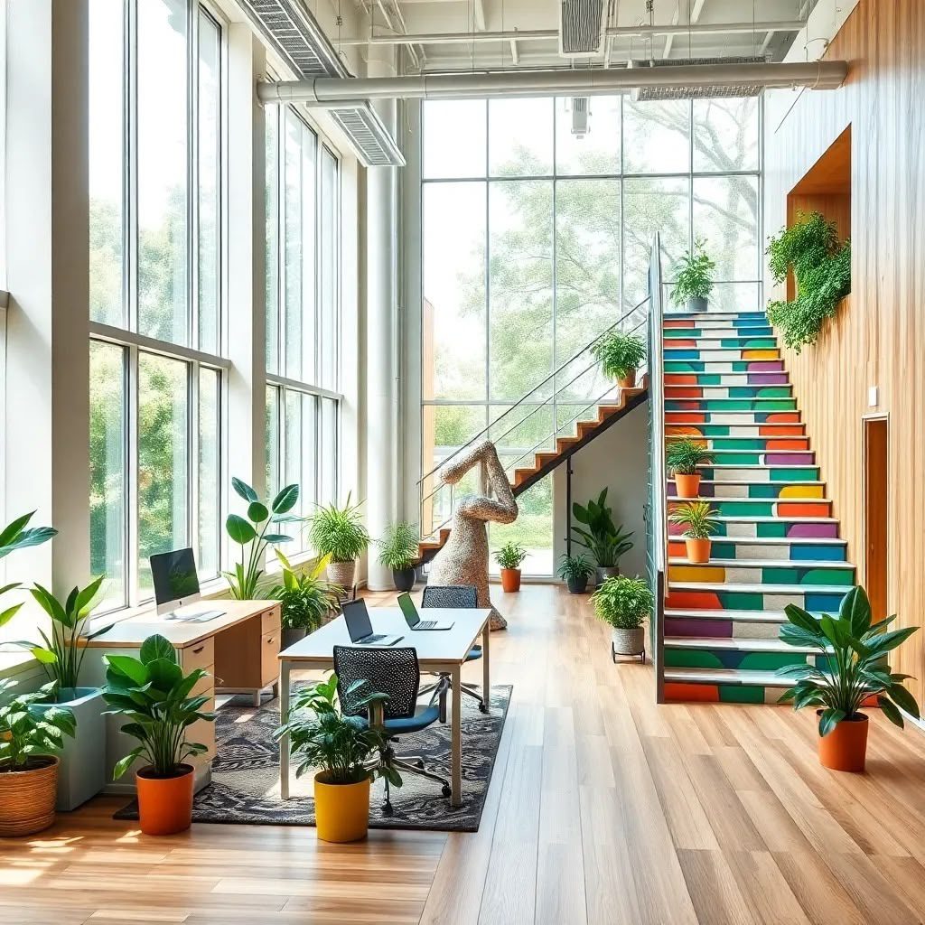 Le design actif pour encourager la santé et le bien-être dans les bureaux verts